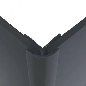 Image of Splashwall Flint Straight Panel external corner joint (L)2440mm