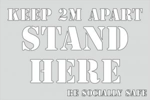 Image of Keep Apart 2m Stencil 9593J