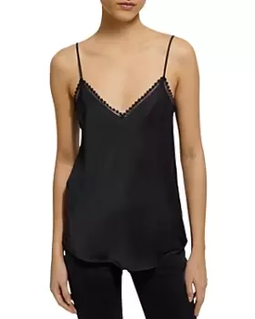 Image of The Kooples Lace Trim Cami Top