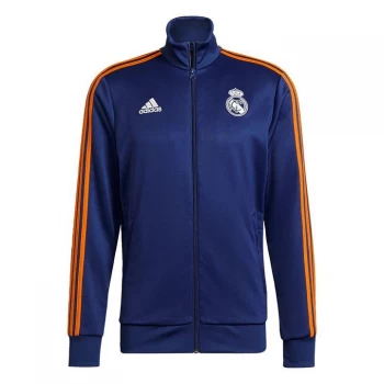 Image of adidas Real Madrid 3-Stripes Track Top Mens - Victory Blue / White / Lucky O