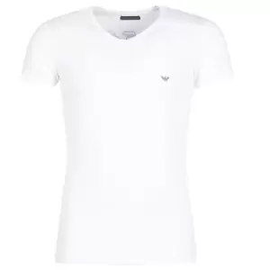 Image of Emporio Armani CC735-110810-00010 mens T shirt in White - Sizes EU S,EU M,EU L,EU XL