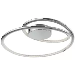 Image of Merano - Chilliwack Integrated LED Semi Flush Light Chrome Aluminium LED 27W 1890Lm 3000K