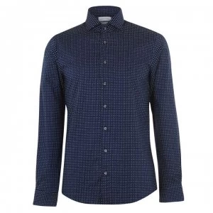 Image of Calvin Klein Dot Shirt - Navy 0G2