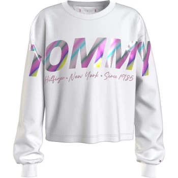 Image of Tommy Hilfiger Multi LS T Shirt - White YBR