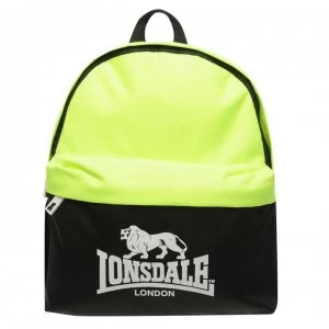 Image of Lonsdale Mini Backpack - Black/Lime
