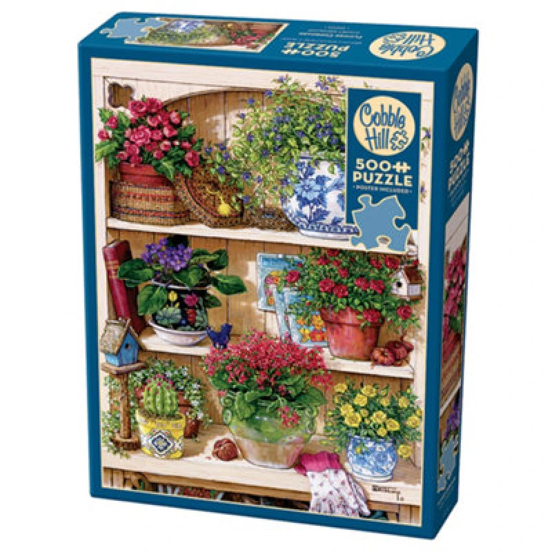 Image of Cheatwell Games Cheatwell Cobble Hill Flower Cupboard 500 Piece Puzzle
