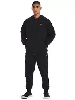 Image of Under Armour Training Rival Fleece Suit - Black, Size L, Men