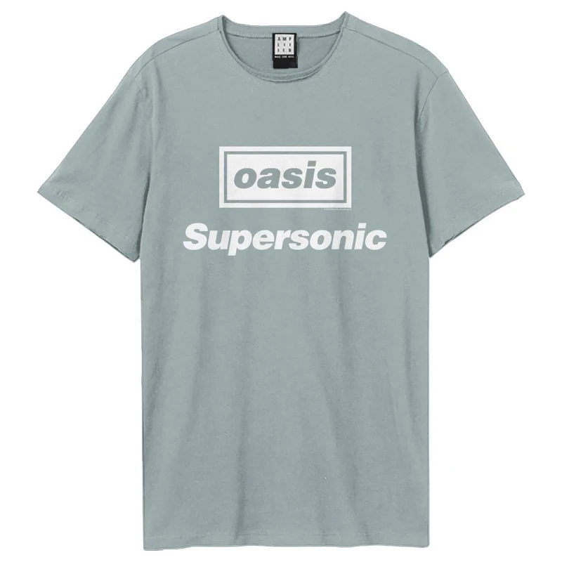 Image of Amplified Amplified Men Supersonic Oasis Loose Fit T-Shirt in Pale Blue Size: 3X-Large Pale Blue XXXL Male 5063852059300