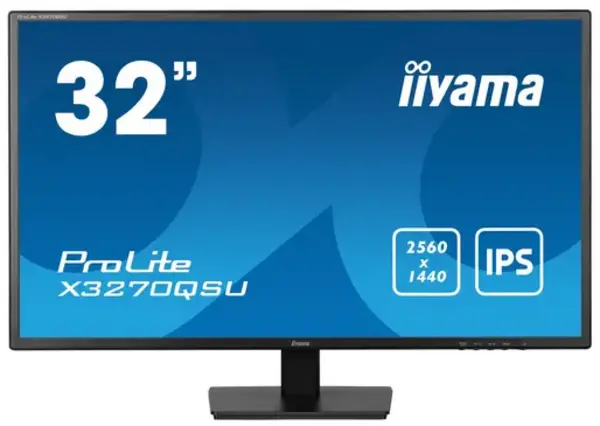 Image of iiyama 32" X3270QSU WQHD IPS LCD Monitor
