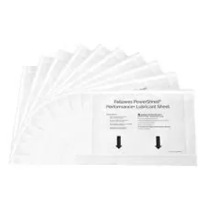 Image of Fellowes Powershred Performance Lubricant Sheets Pack of 10 4025601