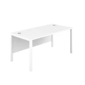 Image of Tc 1400 x 600 Goal Post Rectangular Desk White-white