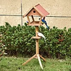 Image of PawHut Bird Stand D10-058 1390 x 490 x 450 mm Cream