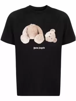 Image of PALM ANGELS Bear Graphic T-Shirt Black