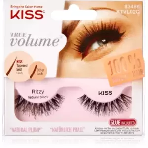 Image of KISS True Volume Ritzy false eyelashes Natural Black 2 pc