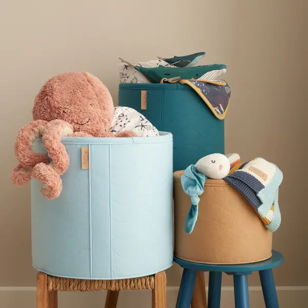 Image of Tutti Bambini Set of 3 Felt Nursery Storage Baskets Tutti Bambini Our Planet