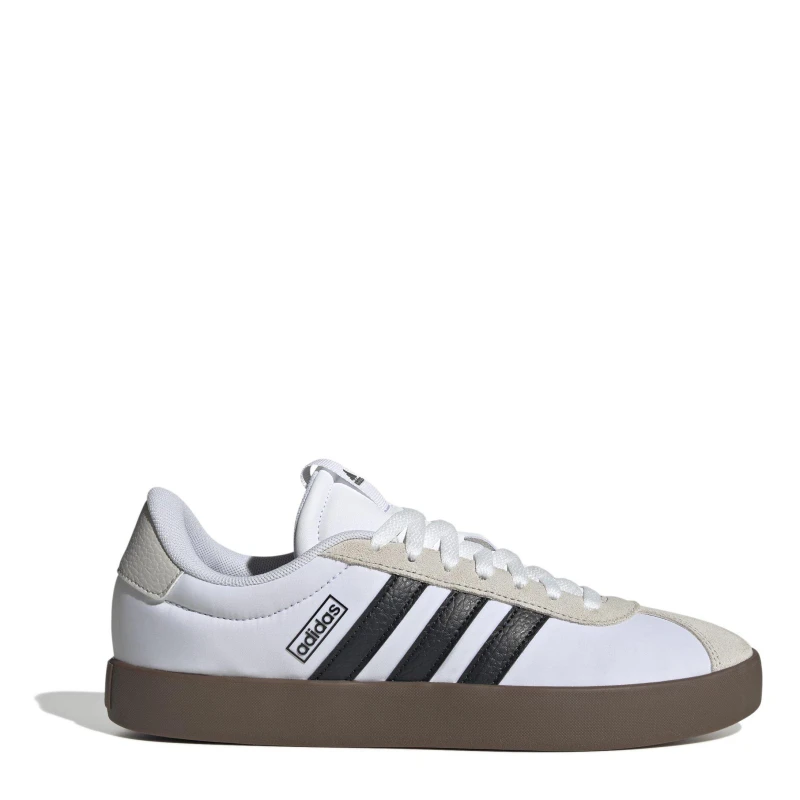 Image of adidas VL Court 3.0 Shoes Mens Wht/Blk/Grey male 7 (40.7)