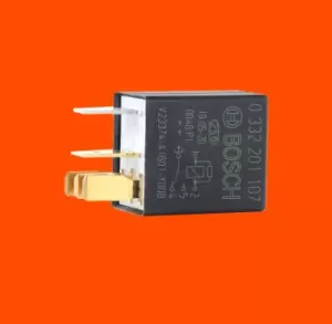 Image of Bosch Relay 0 332 201 107 VW,AUDI,MERCEDES-BENZ,Golf IV Schragheck (1J1),Golf V Schragheck (1K1),POLO (9N_),TOURAN (1T1, 1T2),Passat Variant (3C5)