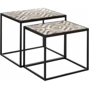 Image of Premier Housewares Lombok Set of 2 Side Tables