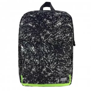 Image of No Fear Glow in Dark Backpack - Black/White