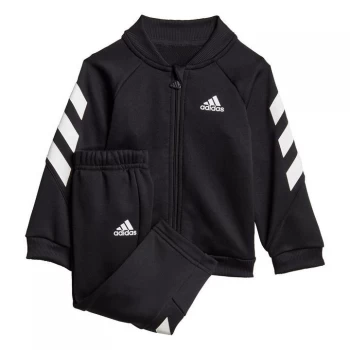 Image of Boys, adidas Unisex Infant I Mm XFG Tracksuit - Black/White, Size 6-9 Months