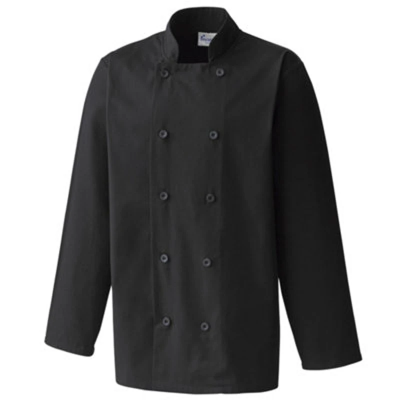 Image of Premier Premier Men Chefs Jacket in Black Size: X-Small Black XS Male 5055805368133