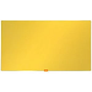 Image of Nobo Notice Board Felt Yellow 41.1 x 72.1 cm