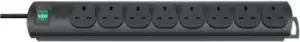 Image of Brennenstuhl Primera-Line Extension Lead 8-way Black 2m H05VV-F 3G1,25