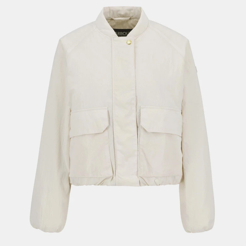 Image of Barbour International Womens B Intense Costello Bomber Jacket Neutral female 14 (L)
