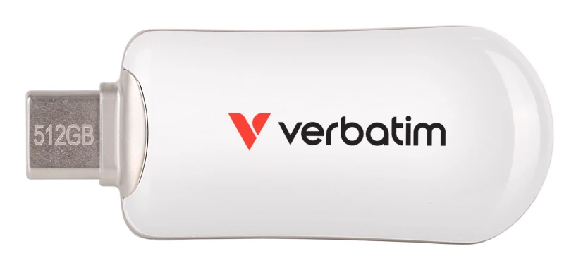 Image of Verbatim Plectra USB-C Flash Drive White 512GB