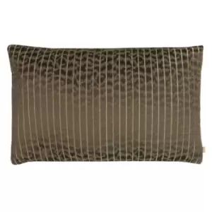 Image of Kai Wrap Caracal Striped Cushion Cover (One Size) (Earth Brown)