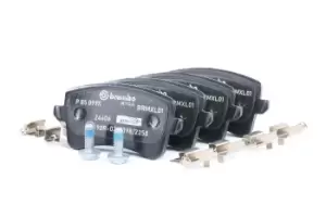 Image of BREMBO Brake pad set AUDI P 85 099X 8K0698451A,8K0698451B,8K0698451C 8K0698451F,8K0698451A,8K0698451B,8K0698451C,8K0698451F,8K0698451A,8K0698451B