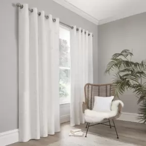 Image of Appletree Boutique Zara White Eyelet Curtains White