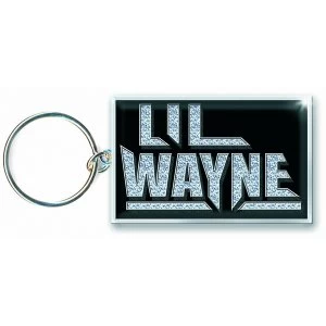 Image of Lil Wayne Enamel Keychain Rhinestone Logo