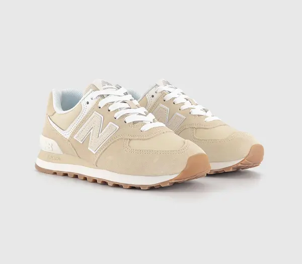 Image of New Balance Mens 574 Trainers Sandstone Natural, 7