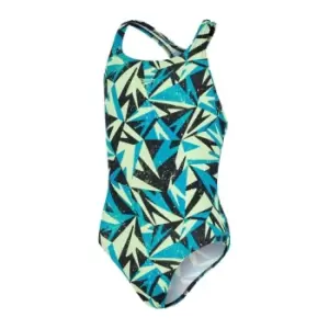 Image of Speedo Hyperboom Medalist Swimsuit Junior Girls - Blue
