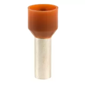 Image of TruConnect Bootlace Ferrules 10.0mm Brown Pack of 100