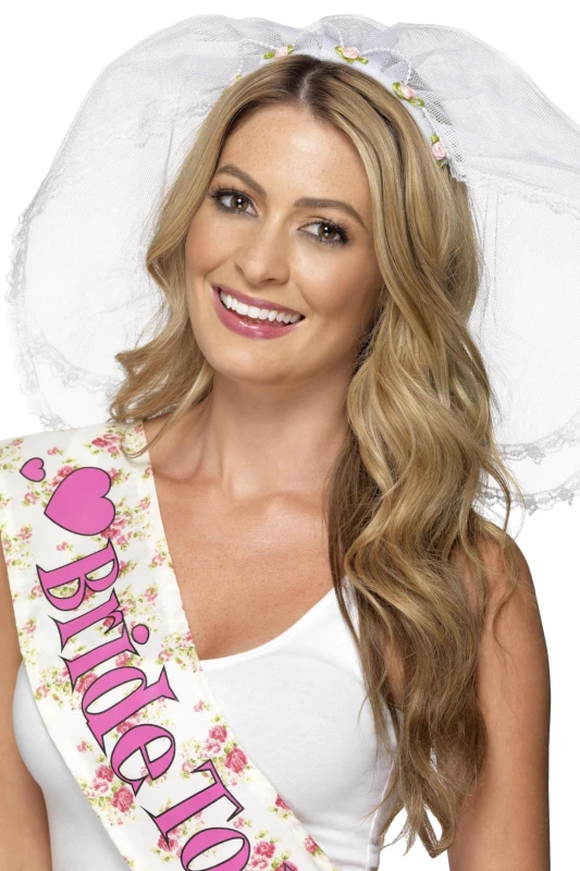 Image of Smiffys Hen Night Veil Multi