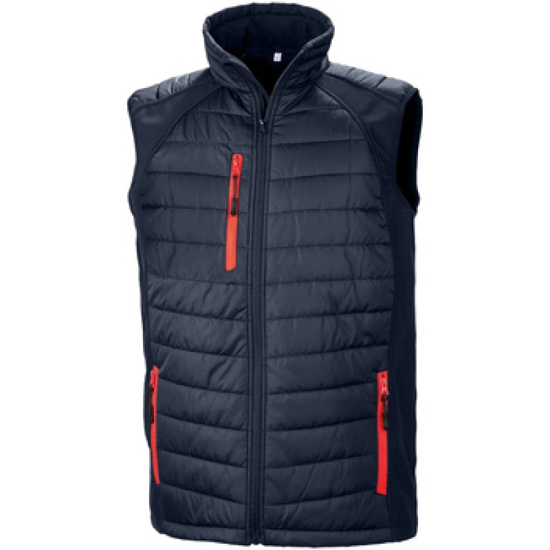Image of Result Result Men Compass Softshell Gilet in Mid Blue Size: X-Small Mid Blue XS Male 5063300941423