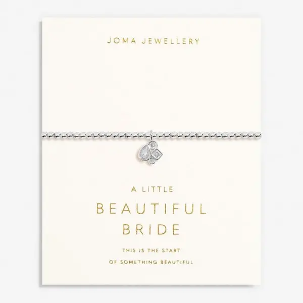 Image of Bridal A Little Beautiful Bride Silver Plated 17.5cm Bracelet 7033