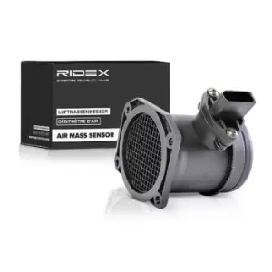 Image of RIDEX Mass air flow sensor 3926A0077 Air mass sensor,MAF sensor VW,AUDI,PASSAT Variant (3B6),PASSAT (3B3),A4 Avant (8ED, B7),A4 Avant (8E5, B6)