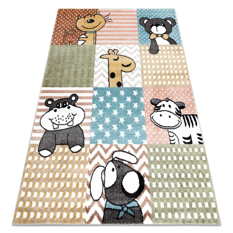 Image of RugsX Fun Rug Size: 200cm x 290cm Multicolor Unisex 200cm x 290 cm