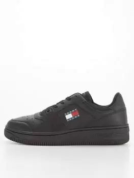 Image of Tommy Jeans Retro Basket Trainers - Black, Size 46, Men