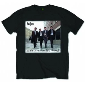 Image of The Beatles On Air Black Mens TShirt: Small