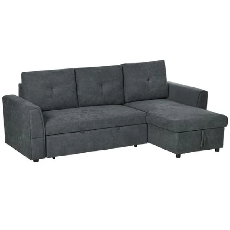 Image of HOMCOM 3 Seater Sofa Bed - Homcom 5056725574185