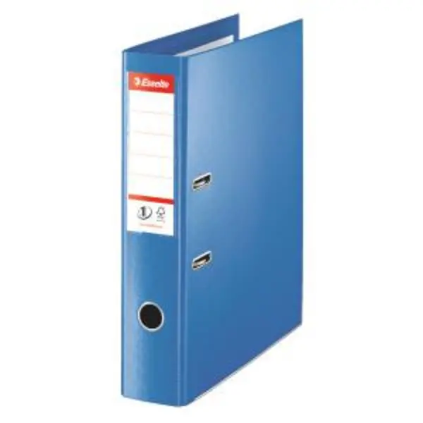 Image of Esselte FSC No. 1 Power Lever Arch File PP Slotted 75mm Spine Foolscap 879959