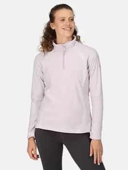 Image of Regatta Montes 1/4 Zip Fleece Top - Light Purple, Light Purple, Size 20, Women