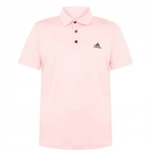 Image of adidas Mens Tennis Fab Polo Shirt - HazeCoral