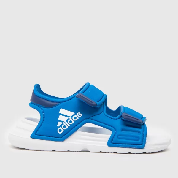 Image of adidas blue altaswim Boys Toddler Sandals
