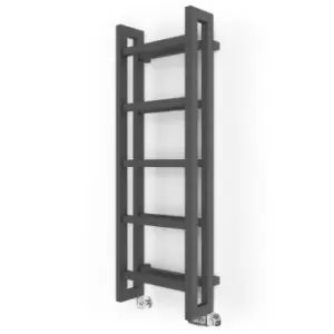 Image of Terma Stand T-Rail Grey Flat Towel Warmer (W)400mm X (H)1150mm