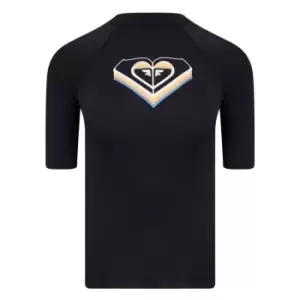 Image of Roxy Short Sleeve Rashvest Womens - Grey